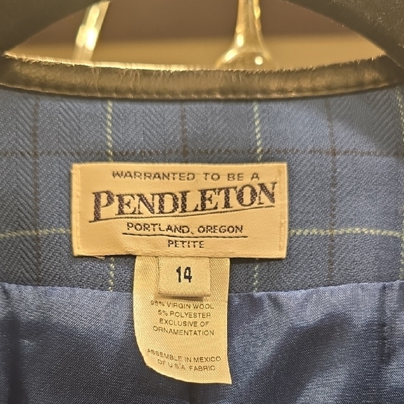Pendleton Blue Checkered Blazer - Picture 2 of 13